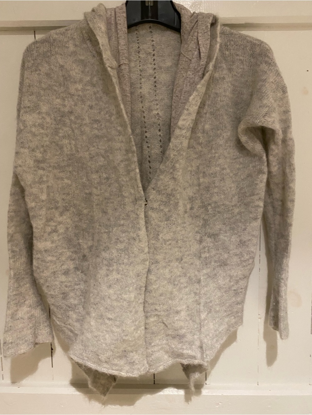 Moth by Anthropology Alpaca blend Unique Cardigan Hoodie M